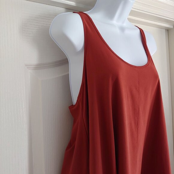ATHLETA Womens Presidio Dress Terracotta Featherweight Travel Lagom S - Picture 6 of 15